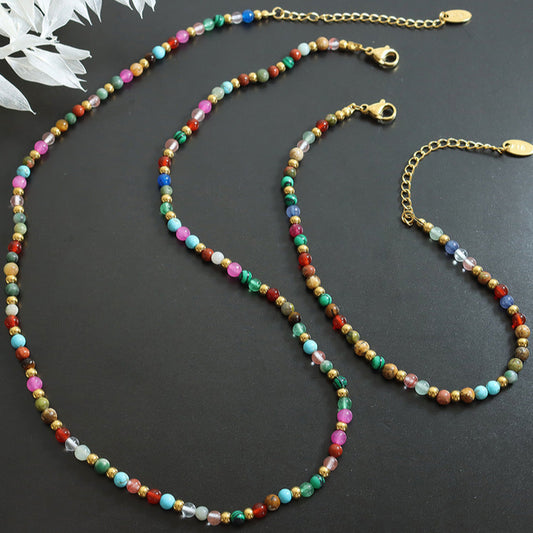 Nepali Style Glass Bead Necklace