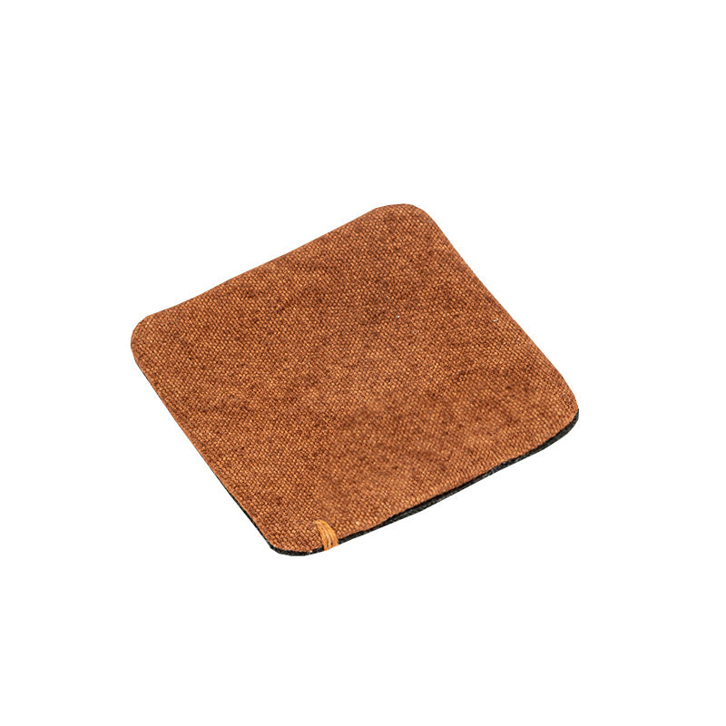Zen Tea Cup Mat Plant Dyed Hand Stitched Heat Resistant Pad