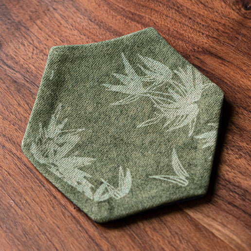 Hexagon Tea Cup Mat Zen Fabric Heat Resistant Pad