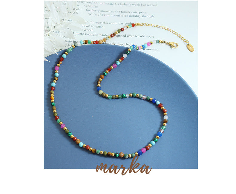 Nepali Style Glass Bead Necklace