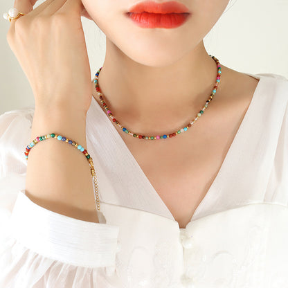 Nepali Style Glass Bead Bracelet