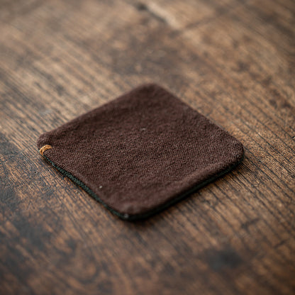 Zen Tea Cup Mat Plant Dyed Hand Stitched Heat Resistant Pad
