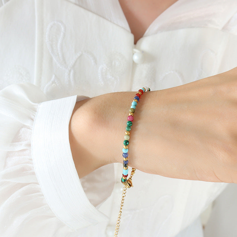 Nepali Style Glass Bead Bracelet